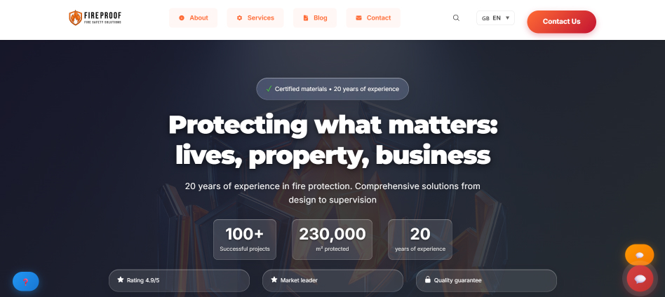 Fireproof.ee website